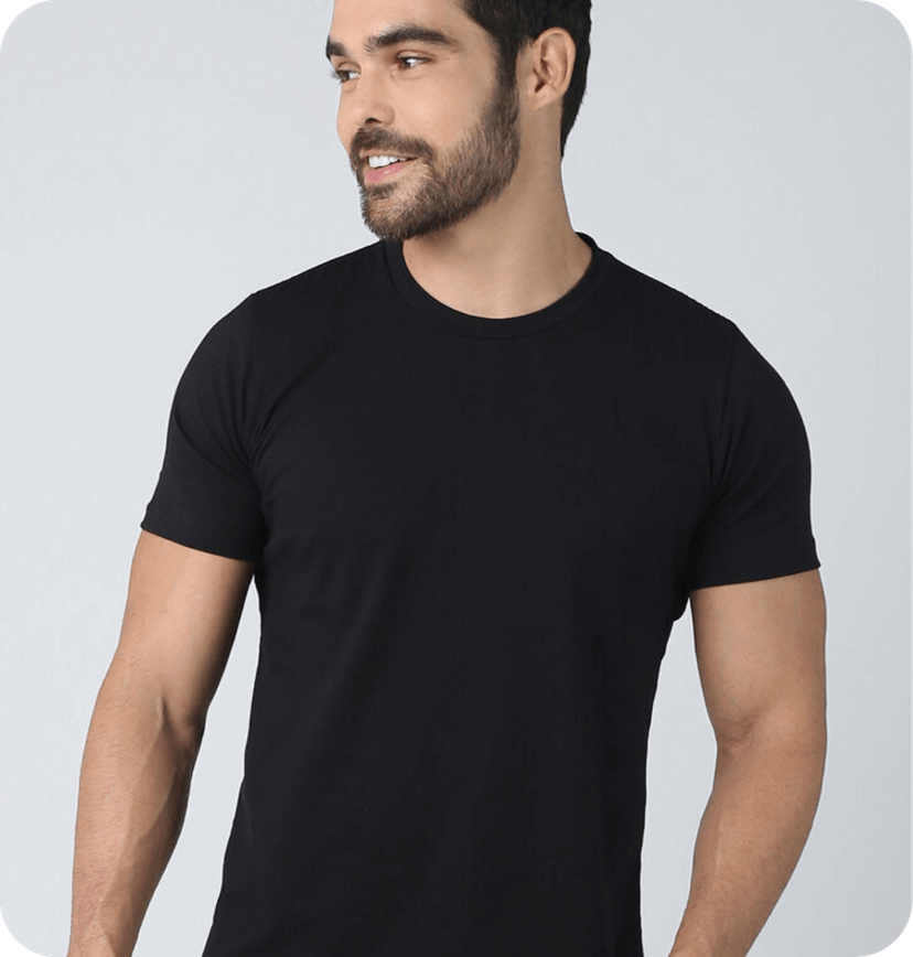 camiseta algodão egípcio